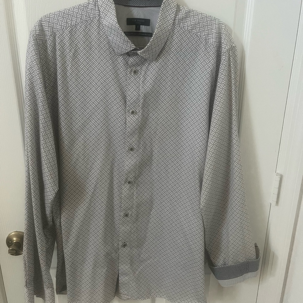 Ted Baker Black and White Geometric Shirt